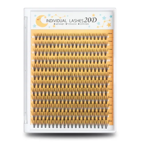 Vista 15 de 10D racimos de pestañas 240 piezas, extensiones de pestañas individuales, pestañas naturales en racimo de 10-14 mm, longitudes mixtas, rizo C