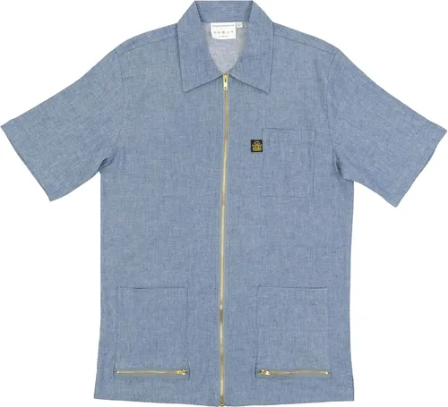 Vista 7 de King Midas Empire Boroughs Barber Jacket - Aspecto único de peluquería - Ajuste cómodo, Azul