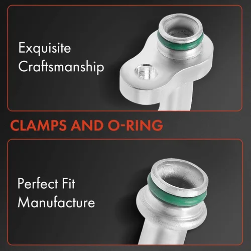 Vista 3 de A-Premium Conjunto de manguera de línea de descarga de A/C compatible con Mitsubishi Outlander, 2014 2015 2016 2017 2018, 2.4L, compresor a