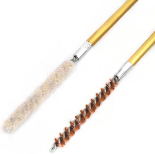 Vista 3 de Pack de 10 cepillos/hisopos para limpieza de cañones, cepillos de limpieza para cañones de escopeta/pistola (.22 cal)