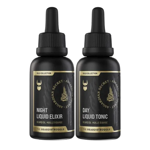 Vista 12 de The Beard Struggle Tonic + Elixir - Paquete de aceite para barba – Colección Platinum – Aceite para barba – Suaviza, hidrata y fortalece