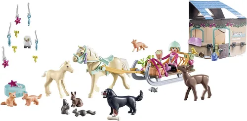 Vista 7 de Playmobil Calendario de Adviento - Paseo en trineo navideño