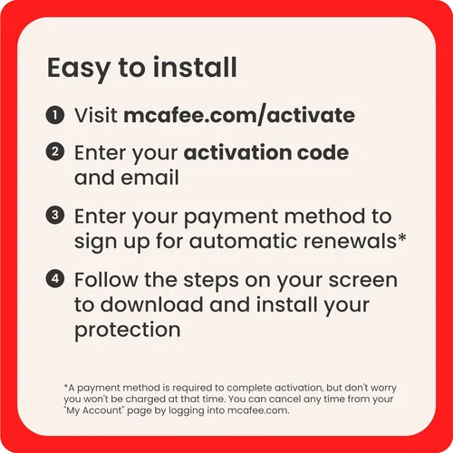 Vista 5 de McAfee Total Protection 3-Device 15 Month Subscription with Auto-Renewal AI Scam Detection, AntiVirus Software 2026 for Windows PC & Mac, VPN