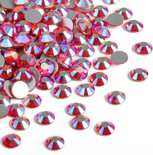 Vista 24 de Beadsland 2880 piezas de diamantes de imitación con parte posterior plana, gemas redondas de cristal para decoración de uñas y manualidades