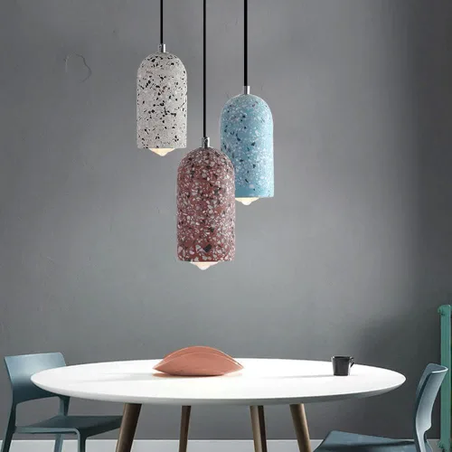 Vista 2 de Modern Kids Room Pendant Light Nordic Creativity Kindergarten Lighting Decor Minimalist Single Head Kitchen Island Hanging Lamp Retro Industry Bar