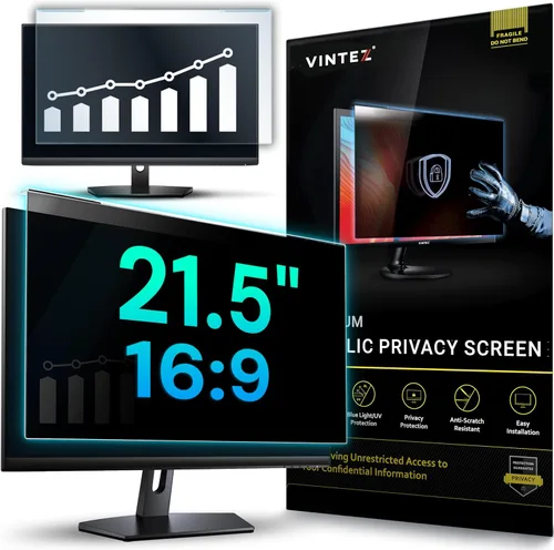 Vista 40 de VINTEZ Pantalla de privacidad de 14 pulgadas 16:9 para monitor de computadora y laptop, película protectora antirreflejos, filtro de luz azul