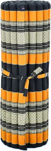 Vista 651 de Leewadee colchón tailandés enrollable para cama de invitados, tapete de yoga, para masaje tailandés, ecológico, orgánico y natural.