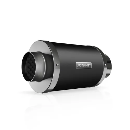 AC Infinity Silenciador de Ventilador de Conducto en Línea, Silenciador Amortiguador de Soplador de Reducción de Ruido de 4" para Sistemas de