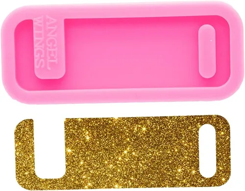 Soporte de teléfono portátil Moldes de silicona de resina epoxi DIY molde de fundición de resina epoxi Soporte para teléfono móvil Molde de silicona