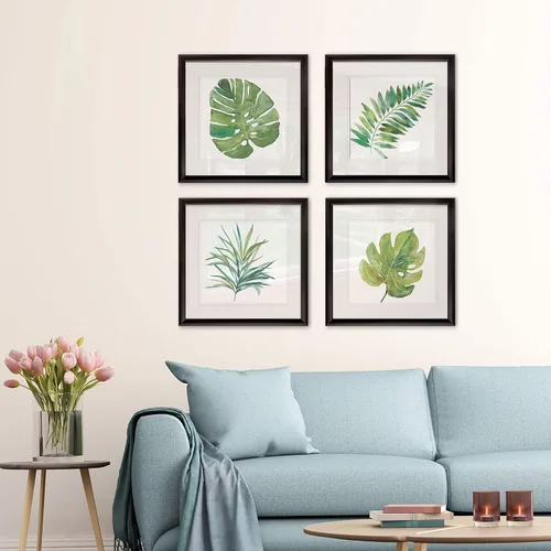 Vista 276 de Wexford Home Colección de primavera de jardín de campo francés, colección de primavera, juego de 4 paneles para decoración de pared de oficina
