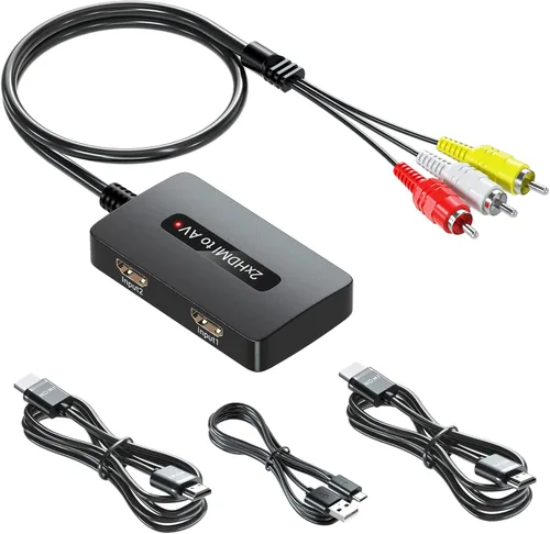 Vista 8 de Convertidor HDMI a componentes 4K con función de escalado, convertidor HDMI a YPbPr compatible con entrada de 4K/60Hz, compatible con salida