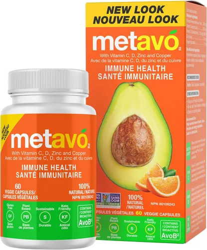 Metavo Salud inmunológica: suplemento natural de apoyo inmunológico, suplementos esenciales de zinc para hombres y mujeres enriquecidos con vitamina