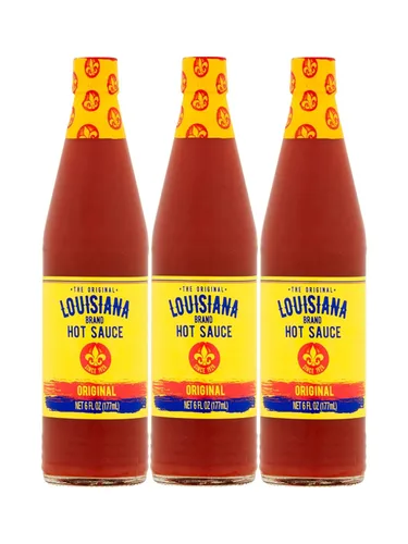 Louisiana Brand Hot Sauce, The Original Perfect Hot Sauce (6 onzas (paquete de 3))