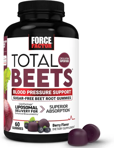 Vista 12 de Force Factor Total Beets Suplemento de apoyo para la presión arterial con polvo de remolacha, masticables de gran sabor para energía saludable