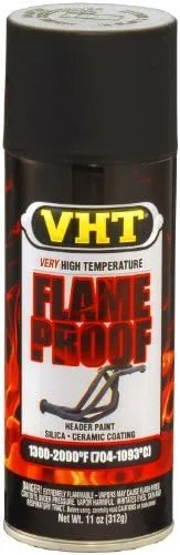 VHT SP102 - Lata de pintura negra plana con revestimiento ignífugo, 11 onzas por Dupli-Color
