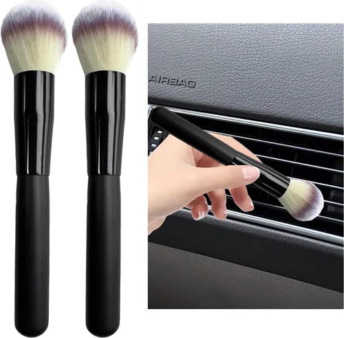 Vista 21 de Cepillo para polvo interior de coche Dickno, cepillos de detalle de auto suaves sin rayones, herramienta universal de limpieza interior de vehículo