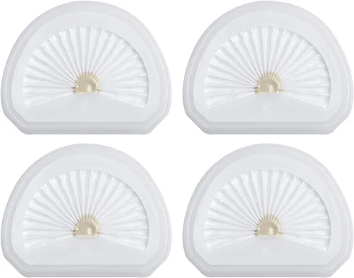 Paquete de 4 filtros de repuesto VLPF10 compatibles con filtro de vacío de mano Black and Decker modelo # HLVA320J00 HLVA315j y N575266