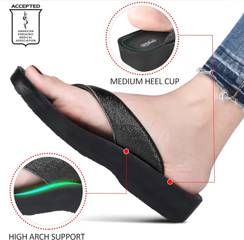 Vista 4 de AEROTHOTIC - Sandalias ortésicas de verano con cómodo soporte de arco para mujer