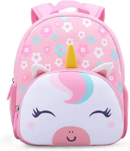 Mochila impermeable para niños de 2 a 5 años, para el jardín de niños, mochila 3D de lindos dibujos animados, de neopreno, mochila de animales para