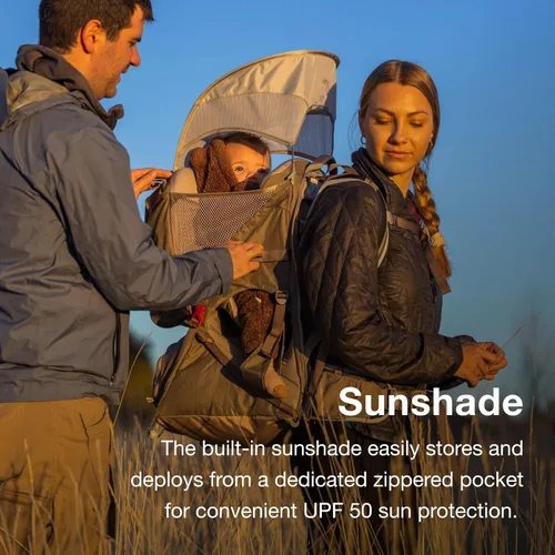 Vista 3 de Osprey Poco LT Lightweight Child Carrier Backpack - Compact, Travel-Ready Kid Carrier with Sunshade and Adjustable Fit - Lightweight, Comfortable