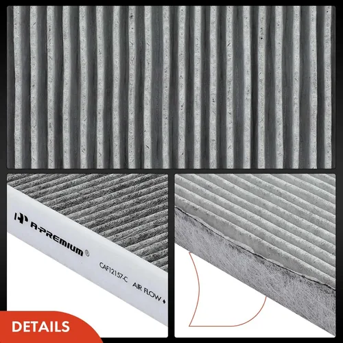 Vista 8 de A-Premium Filtro de aire de cabina con carbón activado compatible con modelos Lexus, Toyota, Mazda, Avalon, Camry, Corolla, Highlander, Prius, RAV4
