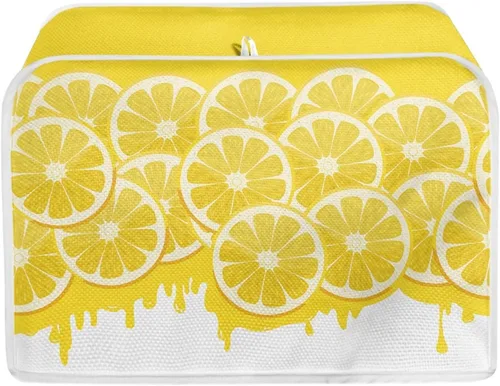 Vista 28 de Funda antipolvo para tostadora de pollo con estampado floral de gallo de 2 rebanadas, lavable, funda para hacer pan, antipolvo, cubiertas