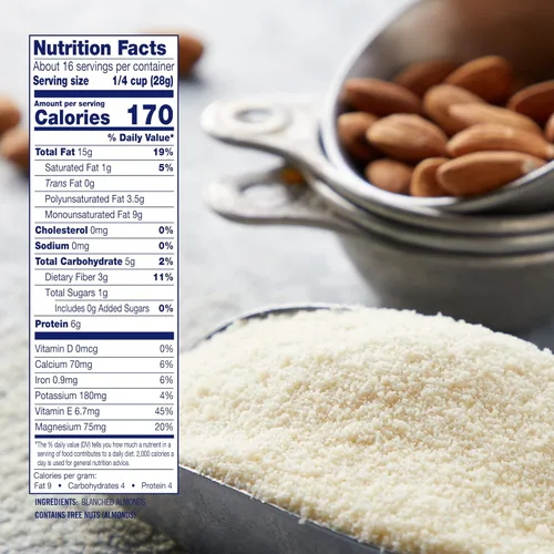 Vista 2 de Blue Diamond Almonds, Harina de almendras, sin gluten, blanqueada, finamente tamizada, 1 libra
