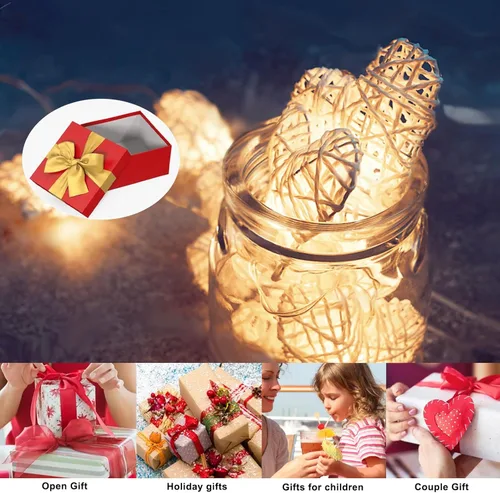 Vista 7 de BigNoseDeer Tarros de vidrio en forma de corazón de 22 onzas con tapa hermética para cocina, recipientes de almacenamiento de alimentos, contenedor