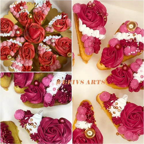 Vista 8 de Molde de rebanada de pastel de 8 cavidades, molde para hornear rebanada de pizza, molde para hornear pan de maíz, mousse, molde para pizza, jabón