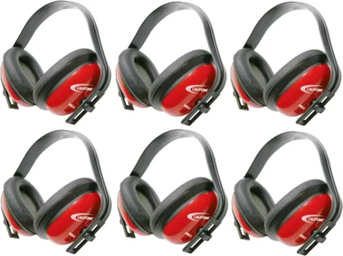 Califone HS40 - Protector auditivo seguro para la audición, correa de polipropileno resistente, diadema ajustable, auriculares de plástico ABS