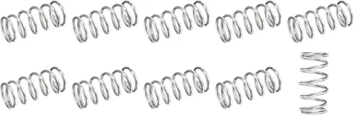 Vista 13 de METALLIXITY Muelles de compresión (0.012 x 0.118 in de DE, 0.57 pulgadas de longitud libre), 20 unidades, resorte de extensión de acero inoxidable