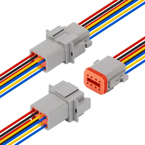 Vista 8 de Kit de conectores DT Deutsch de 482 piezas con conectores eléctricos automotrices impermeables de 2, 3, 4, 6, 8, 12 pines, incluye herramienta