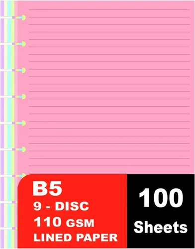 Vista 8 de 9 repuestos forrados de disco para Happy Planner, insertos de hojas sueltas, 100 hojas/200 páginas, blanco, tamaño clásico, 7 x 9.25 pulgadas