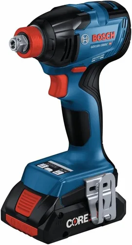 Vista 5 de BOSCH GDX18V-1860CB15 Kit de llave de impacto de broca conectada de 18 V dos en uno de 1/4 pulgadas y 1/2 pulgadas con (1) batería de alimentación