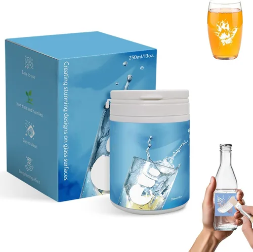 (13 oz) Art Etch Starter Cream para vidrio para diseños intrincados, crea diseños impresionantes en superficies de vidrio, suministros de