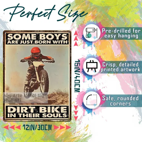 Vista 106 de Letrero de metal con texto en inglés "I Do What I Want Cat Riding Motorcycle Retro Wall Art Decor for Home Office Bar Wall Decor 8x12