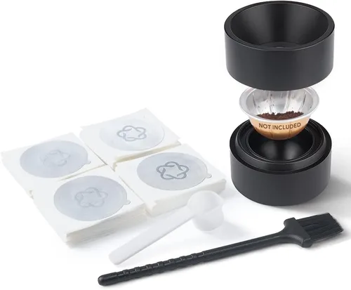 BENFUCHEN Kit de sellos de papel de aluminio reutilizable Vertuo Capsule Kit para cápsulas VertuoLine para reutilizar cápsulas recargables Nespresso
