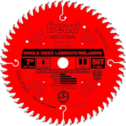 Freud LU98R007 Hoja laminadamelamina de una cara de 7 pulgadas x 56T