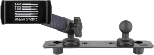 Soporte para teléfono Bulletpoint compatible con panel de 2013-2018 RAM Truck y RAM 1500 Classic 2019+ con montaje de bola de 20 mm - Compatible con