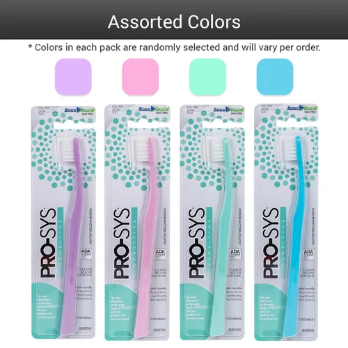 Vista 2 de Cepillo de dientes Pro-Sys con Cerdas supersuaves para encías sensibles. Cerdas súper suaves con micro puntas, Paquete de 4, 4