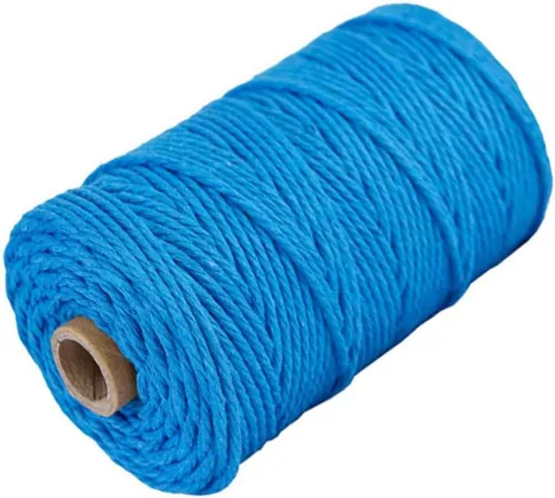 Vista 32 de Cordón de algodón para macramé, hilo torcido de 4 capas, cuerda de algodón natural, suministros perfectos de macramé, para hacer soportes colgantes