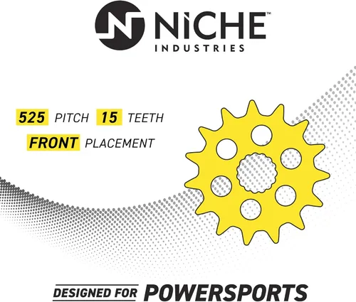 Vista 3 de NICHE Piñón de transmisión delantera de 520 pasos y 15 dientes para Kawasaki Z1000 Z900 Ninja Z900RS Versys 1000 2007-2019