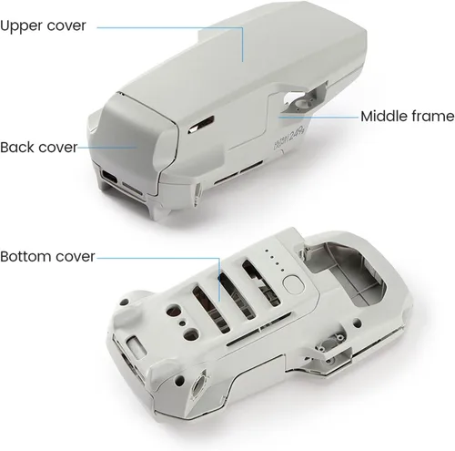 Vista 4 de SeiZed Brazo para DJI Mavic Mini 2 Cuerpo Shell Marco Medio Parte Inferior Cubierta Superior Reemplazo Reparación Piezas de Repuesto
