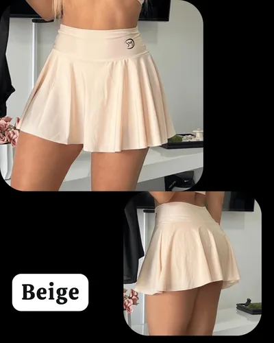 Vista 2 de Falda Short Súplex - COLOR: GUAYABA, TALLA: XXL