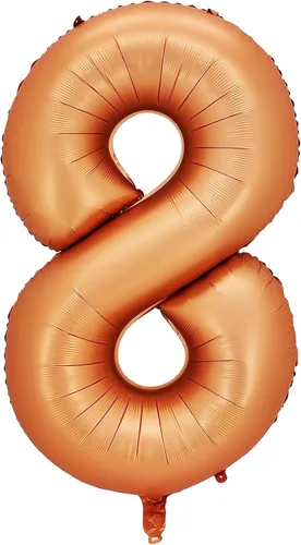 Vista 4 de Globos de aluminio naranja número 0, 40 pulgadas