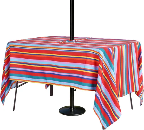 Vista 25 de Poise3EHome - Mantel impermeable antiderrames para exteriores e interiores, para camping, picnic, té de la tarde, asados, flores