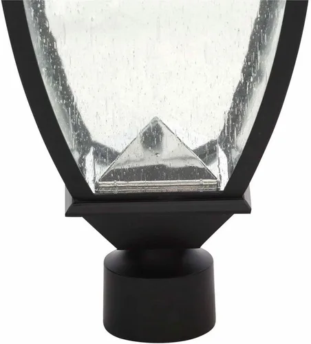 Vista 3 de Nature Power Poste de lámpara cargado solar Bayport de 74 pulgadas con LED blancos naturales súper brillantes