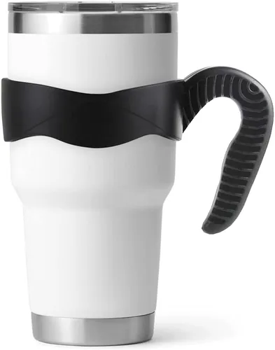 Hyturtle 1 Pieza Mango Elegante y Funcional Negro para Vasos de 30 onzas - Compatible con Vasos YETI de 30 OZ - Agarre Seguro, Ligero, Apto para