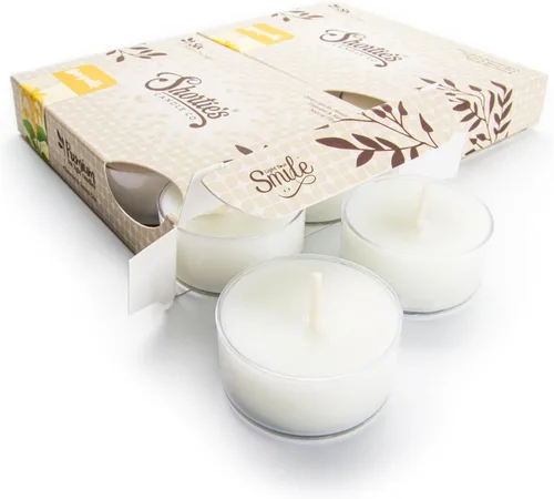 Vista 15 de Pure Carnation - Paquete múltiple de velas de té de alta calidad, altamente perfumadas con aceites esenciales y naturales, 12 velas de té rosas