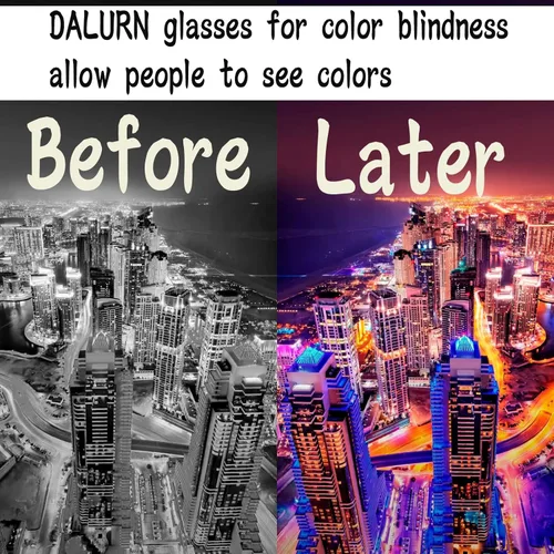 Vista 4 de Gafas daltónicas para hombres, uitable para uso en interiores y exteriores Gafas daltónicas